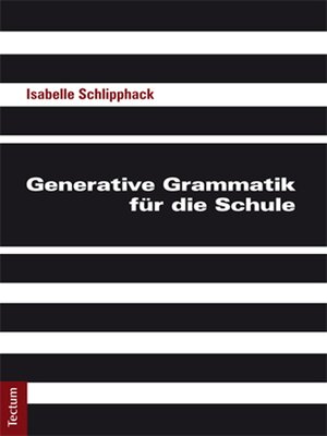 cover image of Generative Grammatik für die Schule